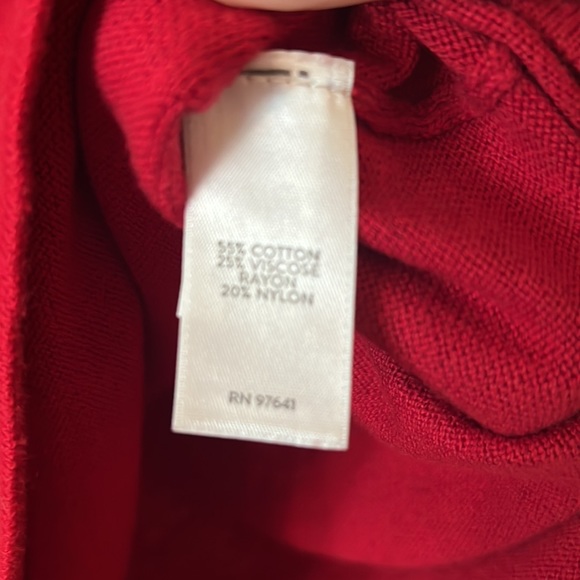 J Jill Red Tunic Sweater - Picture 3 of 4